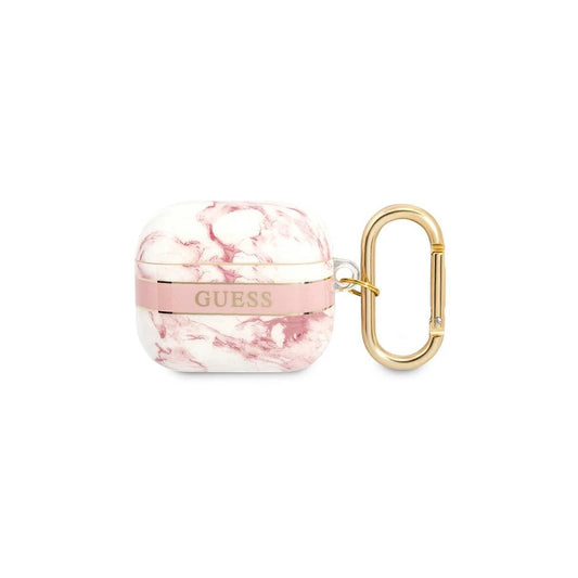 Guess GUA3HCHMAP AirPods 3 készülékhez tok Marble Strap Collection rózsaszín -  AirPods 3 tok a Domshop kínálatából