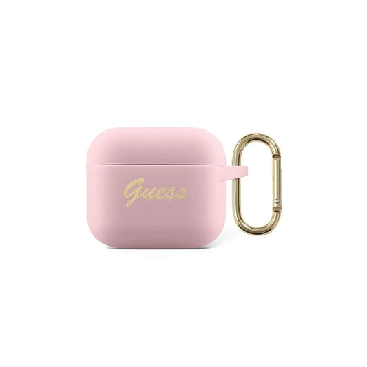 Guess GUA3SSSI AirPods 3 készülékhez szilikon tok Vintage Script rózsaszín -  AirPods 3 tok a Domshop kínálatából