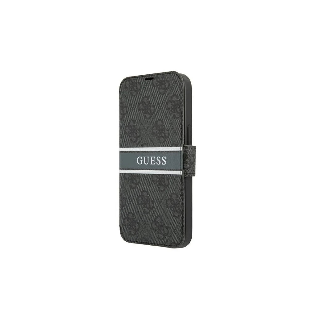 Guess GUBKP13X4GDGR iPhone 13 Pro Max 6,7" készülékhez tok Grey Book 4G Stripe -  iPhone 13 Pro Max tok a Domshop kínálatából