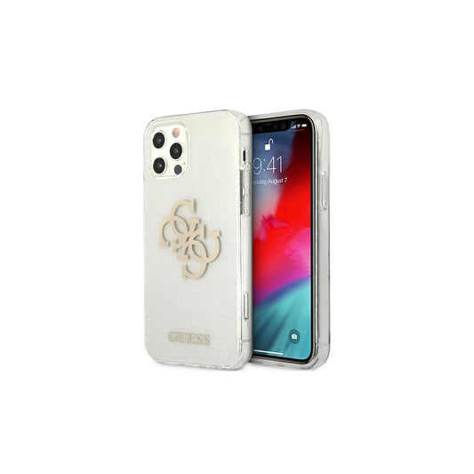 Guess GUHCP12LPCUGL4GTR iPhone 12 Pro Max 6,7" készülékhez kemény tok Glitter 4G Big Logo átlátszó -  iPhone 12 Pro Max tok a Domshop kínálatából