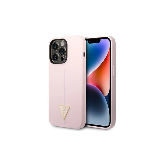 Guess GUHCP14LSLTGU iPhone 14 Pro 6,1 készülékhez kemény tok Silicone Triangle lila -  iPhone 14 Pro tok a Domshop kínálatából