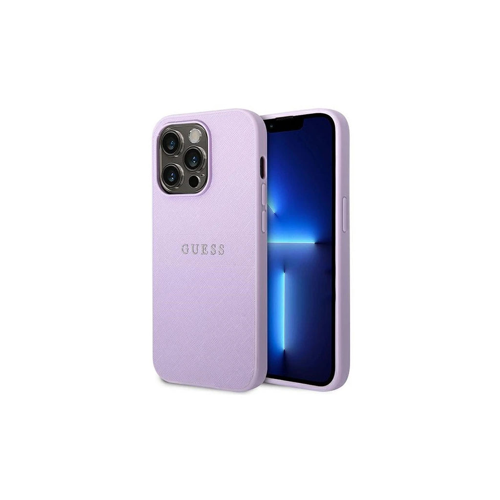 Guess GUHCP14XPSASBPU iPhone 14 Pro Max készülékhez 6,7" Saffiano Strap lila -  iPhone 14 Pro Max tok a Domshop kínálatából