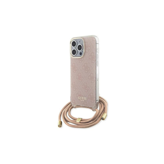 Guess GUHCP15LHC4SEP iPhone 15 Pro 6.1 készülékhez tok Crossbody Cord 4G Print rózsaszín -  iPhone 15 Pro tok a Domshop kínálatából