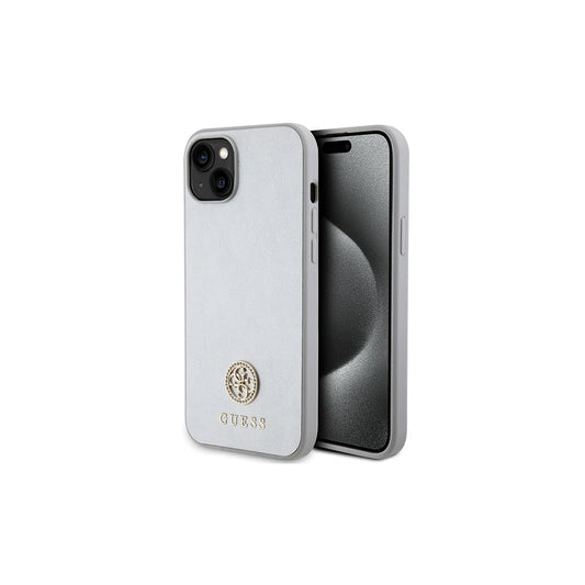 Guess GUHCP15MPS4DGPS iPhone 15 Plus / 14 Plus 6.7" készülékhez kemény tok Strass Metal Logo ezüst -  iPhone 14 Plus/15Plus tok a Domshop kínálatából