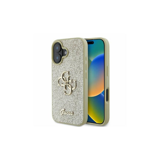 Guess GUHCP16SHG4SGD iPhone 16 6,1" készülékhez keménytok Fixed Glitter Big 4G arany -  iPhone 16 tok a Domshop kínálatából