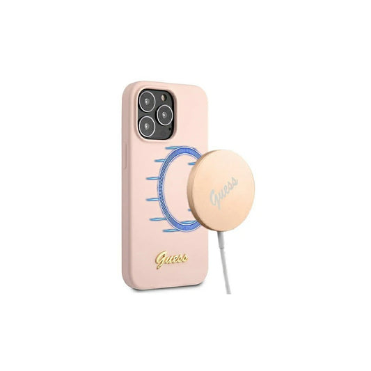 Guess GUHMP13XLSLMGLP iPhone 13 Pro Max 6,7 készülékhez Silicone Script Gold Log kemény tok világos rózsaszín -  iPhone 13 Pro Max tok a Domshop kínálatából