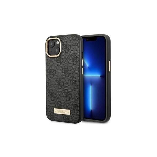 Guess GUHMP14MU4GPRK iPhone 14 Plus / 15 Plus készülékhez 6,7 hüvelykes kemény tok 4G Logo Plate MagSafe fekete -  iPhone 14 Plus/15Plus tok a Domshop kínálatából