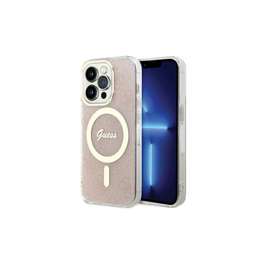 Guess GUHMP15LH4STP iPhone 15 Pro 6.1 készülékhez tok IML 4G MagSafe rózsaszín -  iPhone 15 Pro tok a Domshop kínálatából