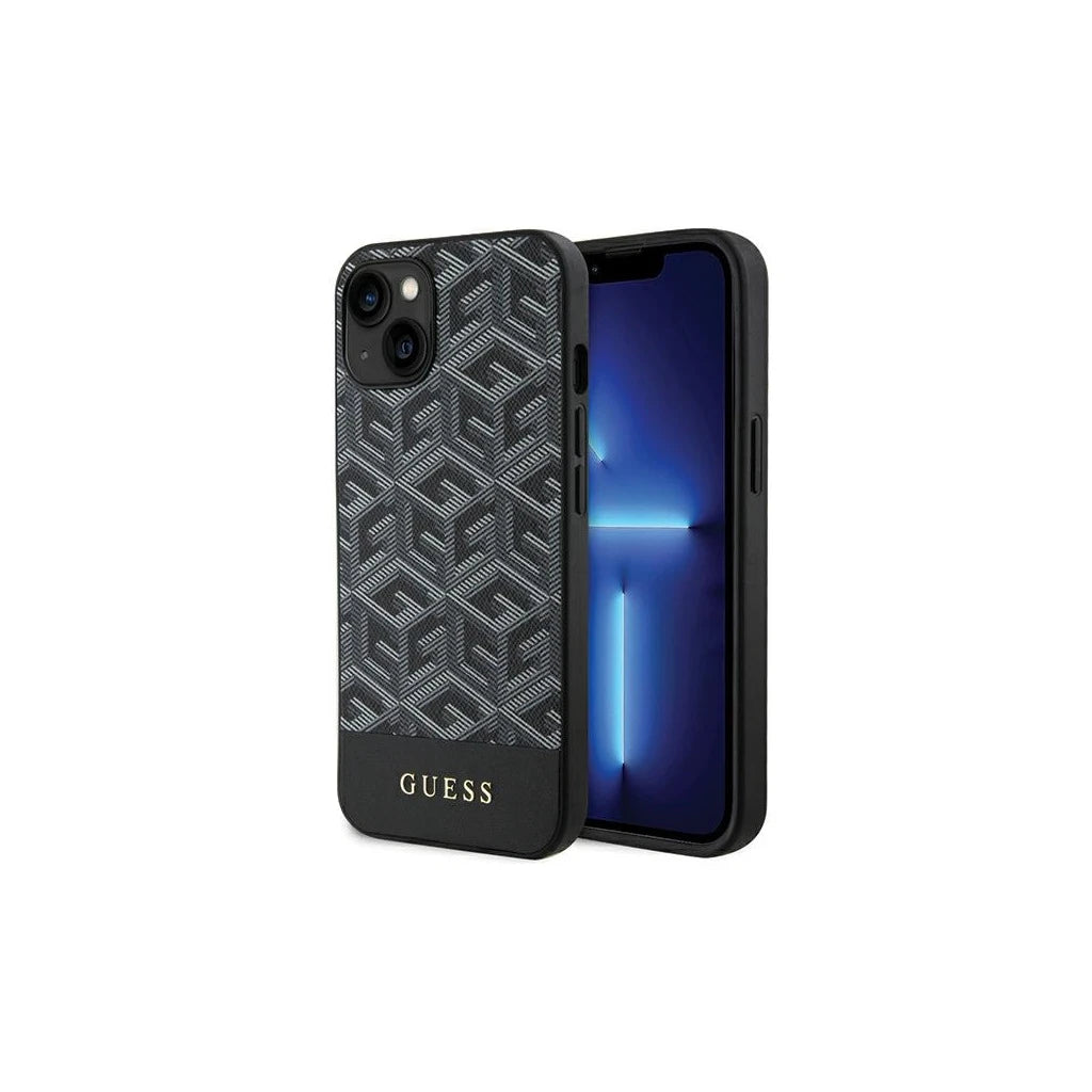 Guess GUHMP15SHGCFSEK iPhone 15/14/13 6.1 készülékhez kemény tok GCube Stripes MagSafe fekete -  iPhone 13/14/15 tok a Domshop kínálatából