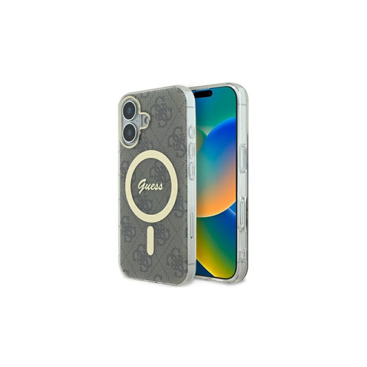 Guess GUHMP16SH4STW iPhone 16 készülékhez 6.1" kemény tok IML 4G MagSafe barna -  iPhone 16 Pro tok a Domshop kínálatából