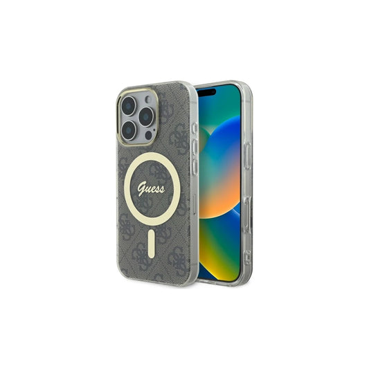 Guess GUHMP16XH4STW iPhone 16 Pro Max 6.9" készülékhez kemény tok IML 4G MagSafe barna -  iPhone 16 Pro Max tok a Domshop kínálatából