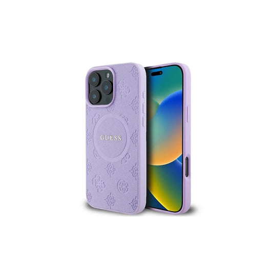 Guess GUHMP16XPSAPSMEU iPhone 16 Pro Max 6.9" készülékhez keménytok Saffiano Peony Classic Logo M lila -  iPhone 16 Pro Max tok a Domshop kínálatából