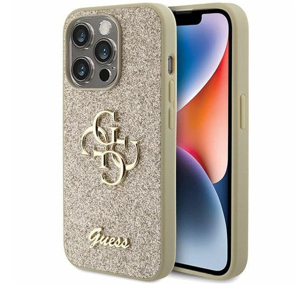 Guess Glitter Script Big 4G Apple iPhone 15 Pro hátlap tok, arany -  iPhone 15 Pro tok a Domshop kínálatából