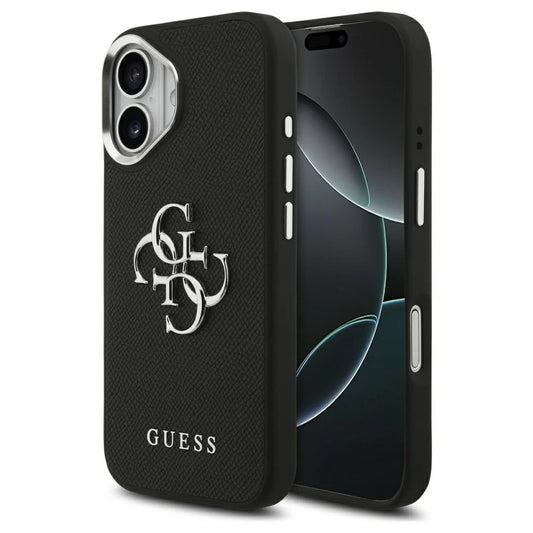 Guess Grained Big 4G Classic Logo tok iPhone 17 készülékhez fekete -  iPhone 17 tok a Domshop kínálatából