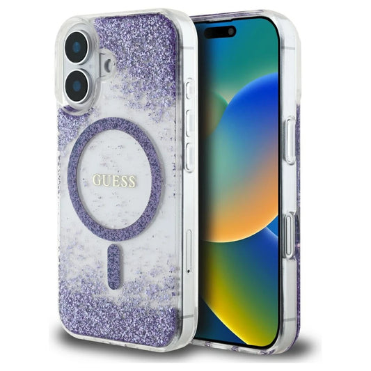 Guess HC Resin Bottom Glitter MagSafe tok iPhone 16 készülékhez lila -  iPhone 16 tok a Domshop kínálatából