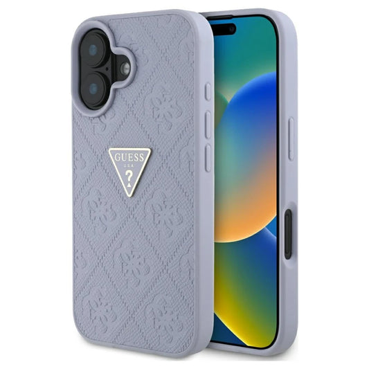 Guess Hot Stamp 4G Pattern Triangle Metal Logo tok iPhone 16 készülékhez lila -  iPhone 16 tok a Domshop kínálatából