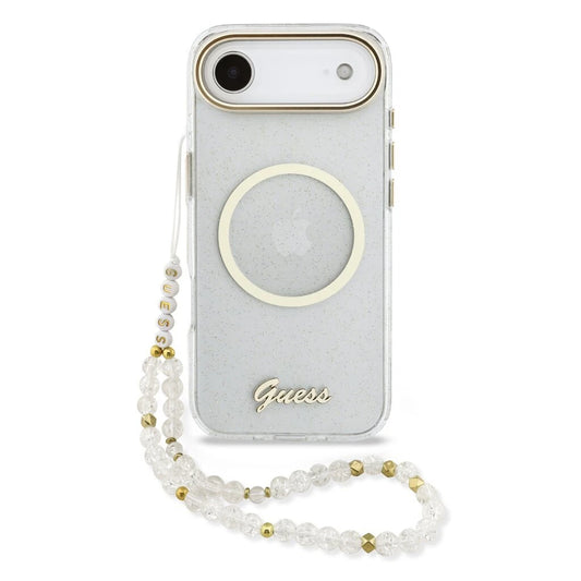 Guess IML Glitter Script Strap MagSafe tok iPhone Air készülékhez átlátszó -  iPhone 17 Air tok a Domshop kínálatából