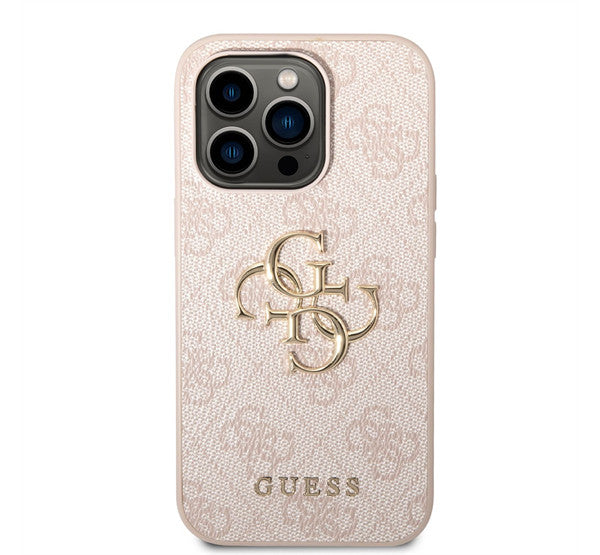 Guess PU 4G Metal Logo Apple iPhone 14 hátlap tok, rózsaszín -  iPhone 13/14 tok a Domshop kínálatából
