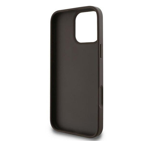 Guess PU 4G Metal Logo Apple iPhone 16 Pro hátlap tok, barna -  iPhone 16 Pro tok a Domshop kínálatából
