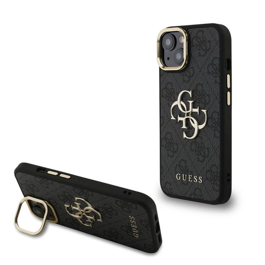 Guess PU 4G Metal Logo Stand Camera Frame tok iPhone 13 készülékhez fekete -  iPhone 13/14 tok a Domshop kínálatából