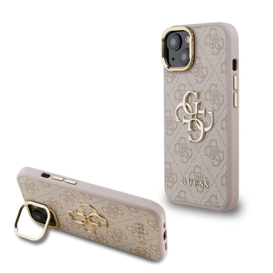 Guess PU 4G Metal Logo Stand Camera Frame tok iPhone 15 készülékhez rózsaszín -  iPhone 15 tok a Domshop kínálatából