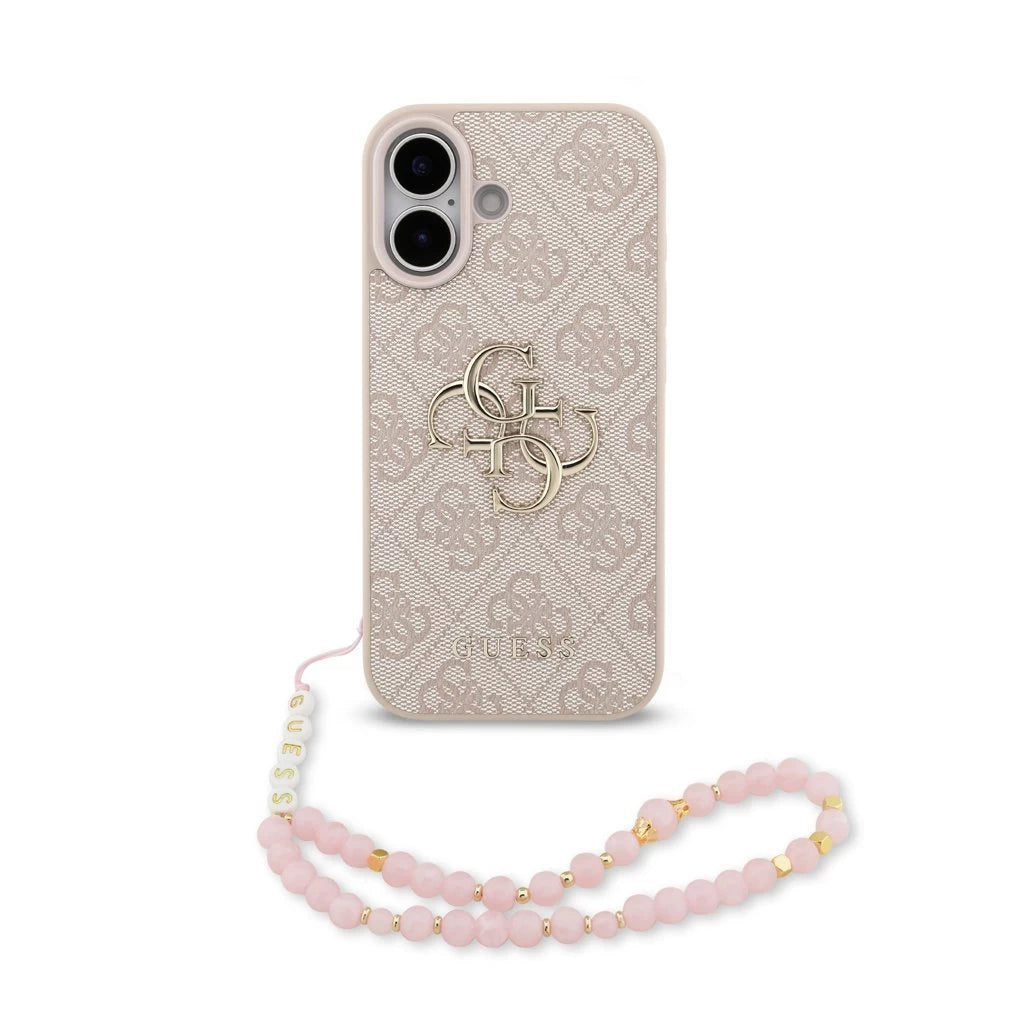 Guess PU 4G Metal Logo Strap tok iPhone 17 készülékhez rózsaszín -  iPhone 17 tok a Domshop kínálatából