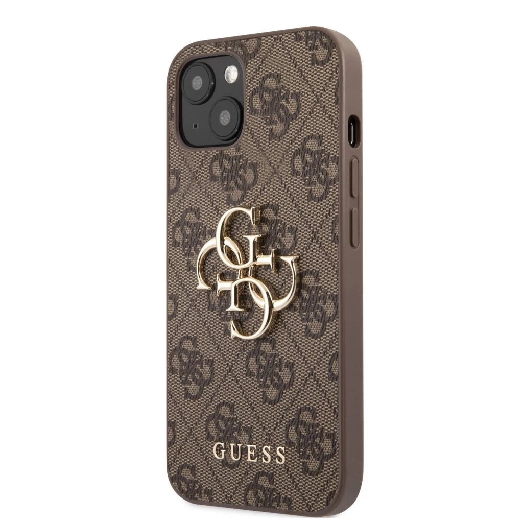 Guess PU 4G Metal Logo tok iPhone 13 készülékhez barna -  iPhone 13/14 tok a Domshop kínálatából