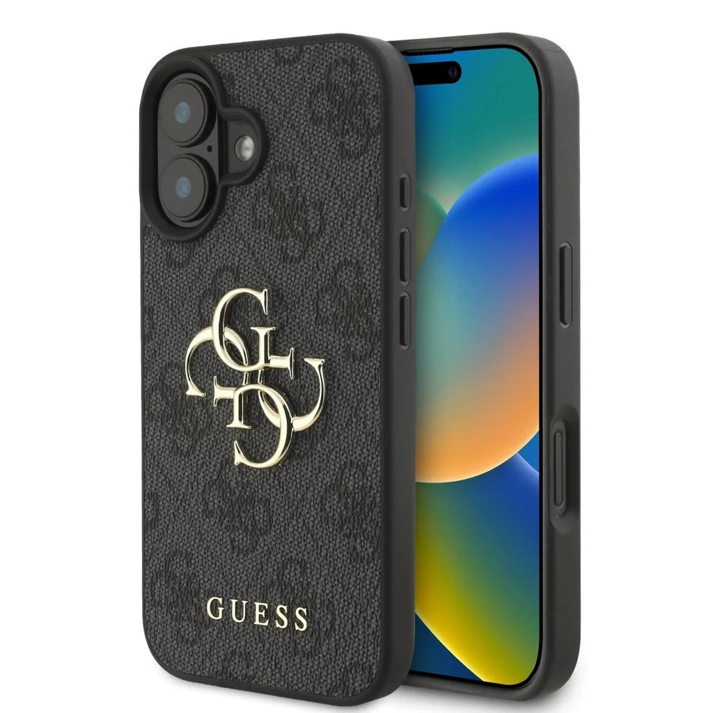 Guess PU 4G Metal Logo tok iPhone 16 Plus készülékhez szürke -  iPhone 16 Plus tok a Domshop kínálatából