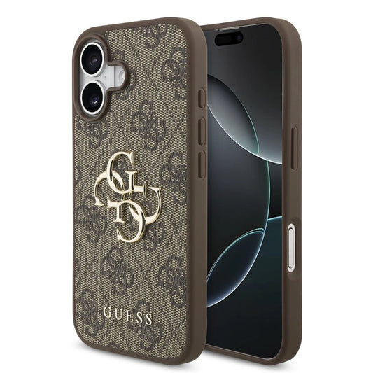 Guess PU 4G Metal Logo tok iPhone 17 készülékhez barna -  iPhone 17 tok a Domshop kínálatából