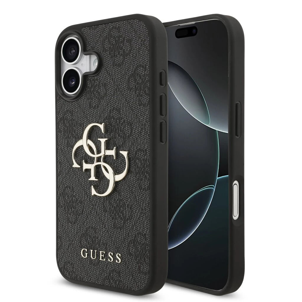 Guess PU 4G Metal Logo tok iPhone 17 készülékhez szürke -  iPhone 17 tok a Domshop kínálatából