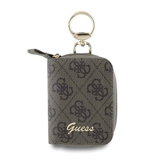 Guess PU 4G Script Logo kulcstartó barna -   a Domshop kínálatából