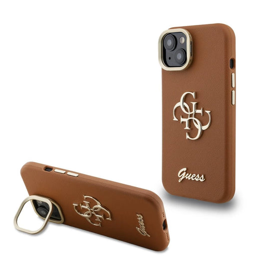 Guess PU Grained 4G Logo Stand Camera Frame tok iPhone 14 készülékhez barna -  iPhone 13/14 tok a Domshop kínálatából