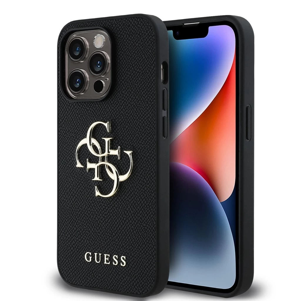 Guess PU Grained 4G Metal Logo tok iPhone 13 Pro készülékhez fekete -  iPhone 13 Pro tok a Domshop kínálatából