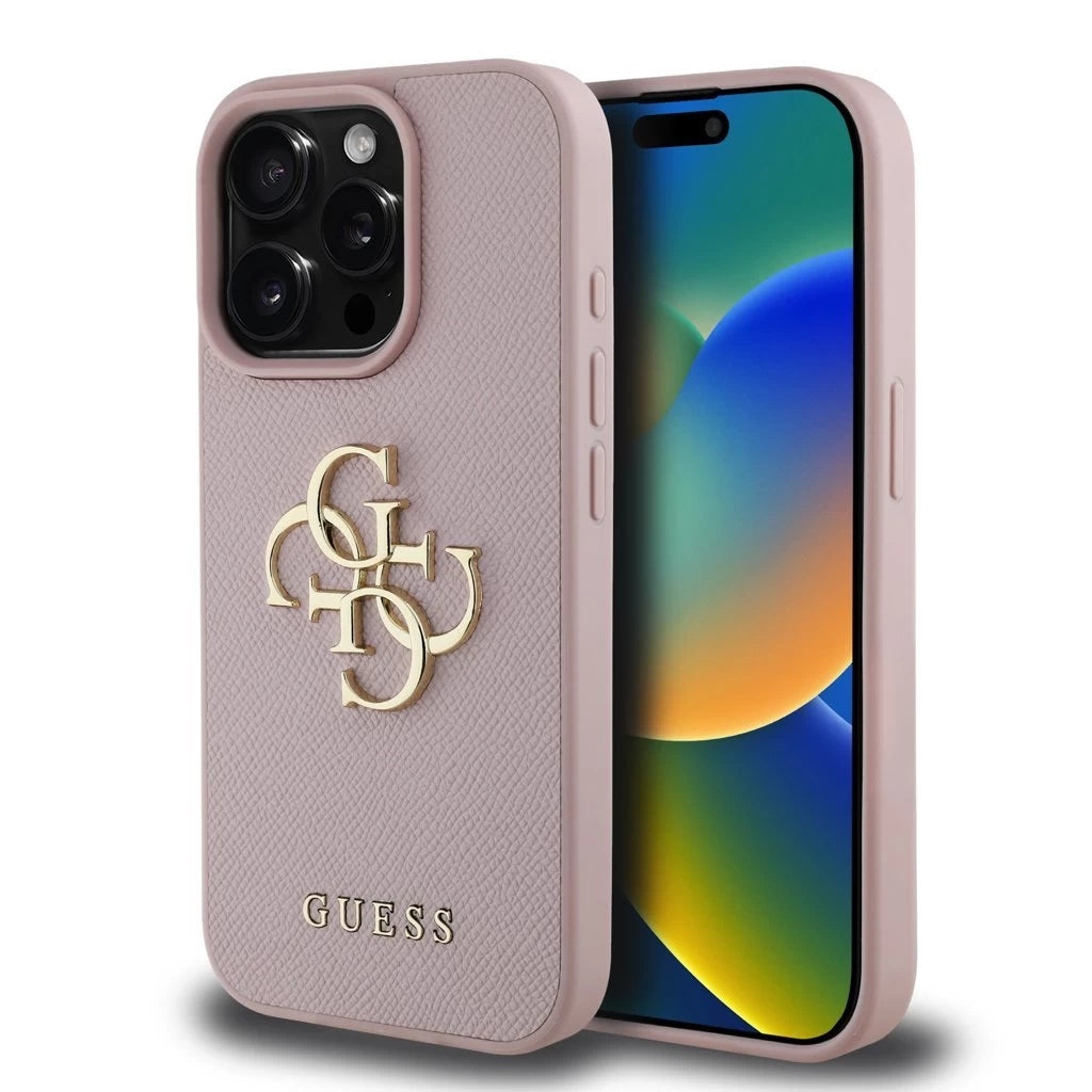 Guess PU Grained 4G Metal Logo tok iPhone 15 Pro Max készülékhez rózsaszín -  iPhone 15 Pro Max tok a Domshop kínálatából