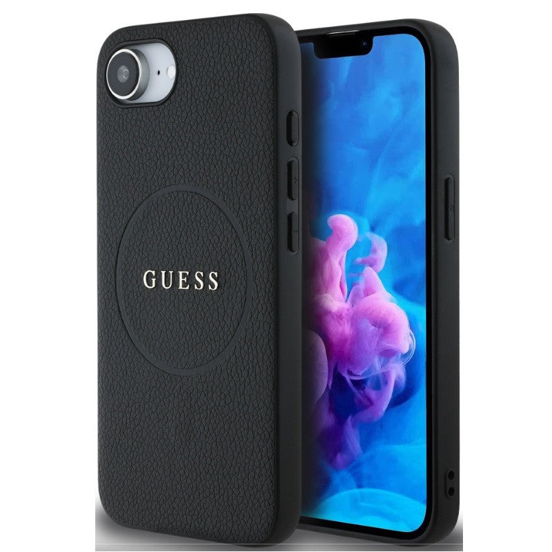 Guess PU Grained Classic Logo Apple iPhone 16e MagSafe tok, fekete -  iPhone 16e tok a Domshop kínálatából