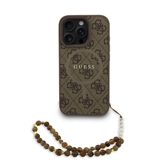 Guess PU Leather 4G Colored Ring Strap MagSafe tok iPhone 16 Pro Max készülékhez barna -  iPhone 16 Pro Max tok a Domshop kínálatából