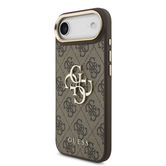 Guess PU Leather 4G Metal Logo Gold Frame MagSafe tok iPhone 17 Air készülékhez barna -  iPhone 17 Air tok a Domshop kínálatából