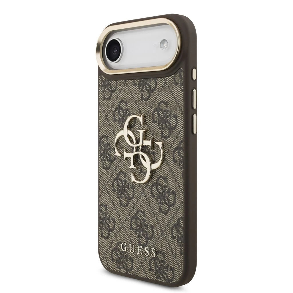 Guess PU Leather 4G Metal Logo Gold Frame MagSafe tok iPhone 17 Air készülékhez barna -  iPhone 17 Air tok a Domshop kínálatából