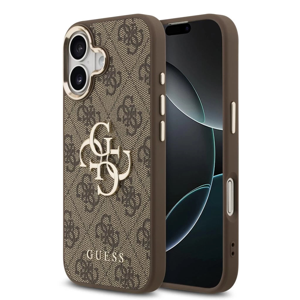 Guess PU Leather 4G Metal Logo Gold Frame tok iPhone 17 készülékhez barna -  iPhone 17 tok a Domshop kínálatából