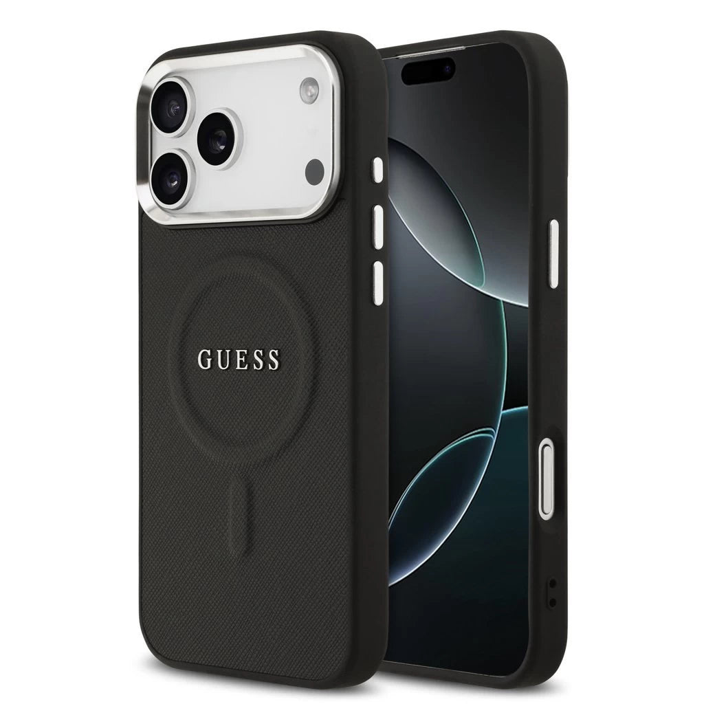 Guess PU Saffiano MagSafe tok iPhone 17 Pro Max készülékhez fekete -  iPhone 17 Pro Max tok a Domshop kínálatából