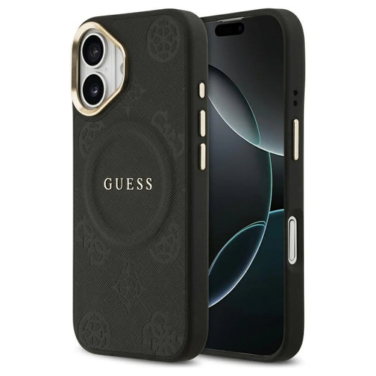 Guess Peony Hot Stamp MagSafe iPhone 17 készülékhez tok fekete -  iPhone 17 tok a Domshop kínálatából