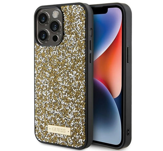 Guess Rhinestone Metal Logo Apple iPhone 15 Pro Max hátlap tok, sárga -  iPhone 15 Pro Max tok a Domshop kínálatából