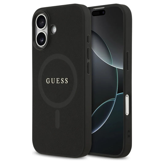 Guess Saffiano Classic Logo MagSafe tok iPhone 17 készülékhez fekete -  iPhone 17 tok a Domshop kínálatából