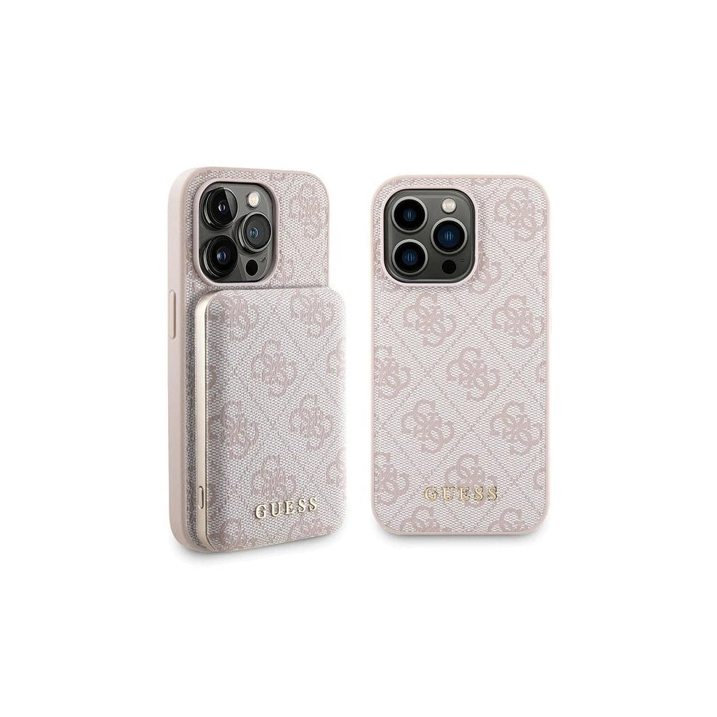 Guess Set GUBPM5P14L4GEMGP iPhone 14 Pro 6.1 készülékhez merev tok + powerbank 5000mAh MagSafe 4G rózsaszín -  iPhone 14 Pro tok a Domshop kínálatából