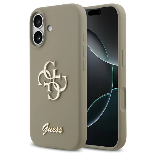 Guess Silicone Big 4G Script tok iPhone 17 készülékhez barna -  iPhone 17 tok a Domshop kínálatából
