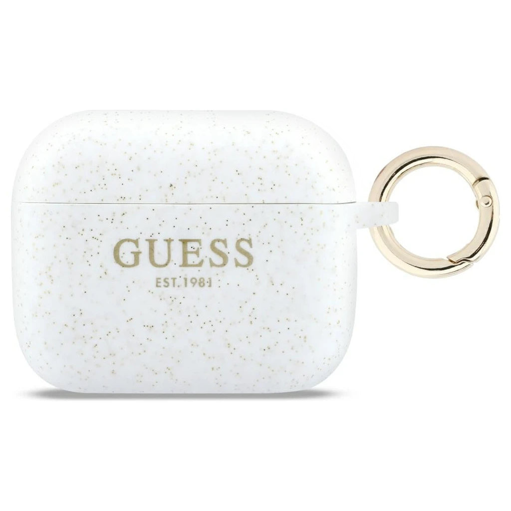 Guess Silicone Glitter Ring tok AirPods Pro 3 készülékhez fehér -  AirPods Pro 3 tok a Domshop kínálatából