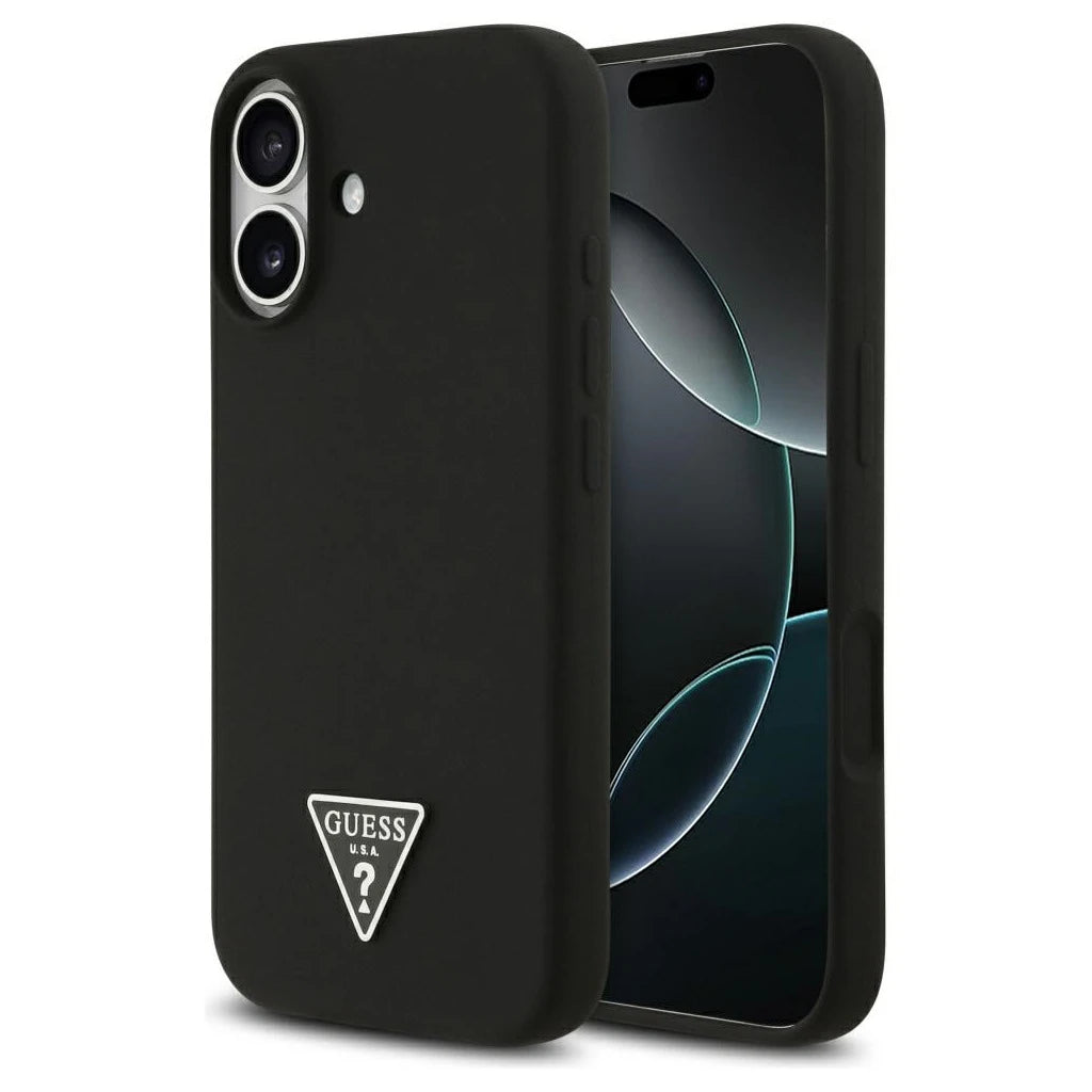 Guess Silicone Triangle Logo MagSafe tok iPhone 17 készülékhez fekete -  iPhone 17 tok a Domshop kínálatából