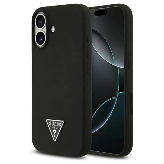 Guess Silicone Triangle Logo MagSafe tok iPhone 17 készülékhez fekete -  iPhone 17 tok a Domshop kínálatából