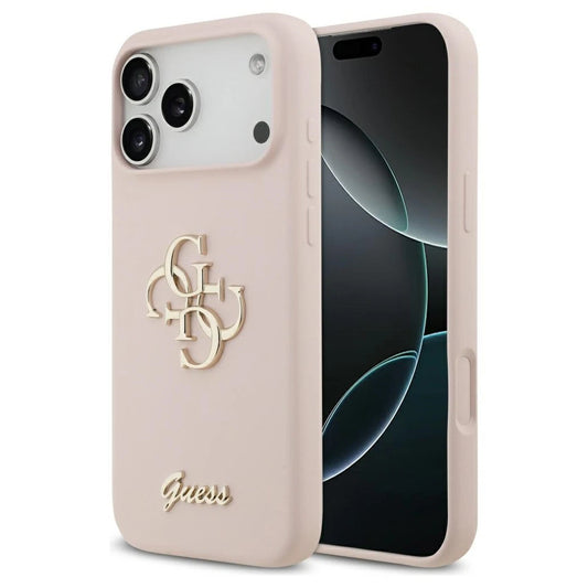 Guess szilikon Big 4G Script tok iPhone 17 Pro Max készülékhez rózsaszín -  iPhone 17 Pro Max tok a Domshop kínálatából