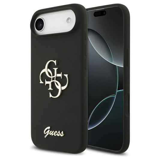 Guess szilikon Big 4G Script tok iPhone Air készülékhez fekete -  iPhone 17 Air tok a Domshop kínálatából